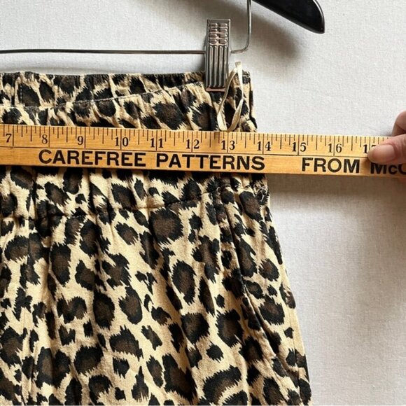 Zara Leopard pull on trouser joggers Sz M - Picture 10 of 11